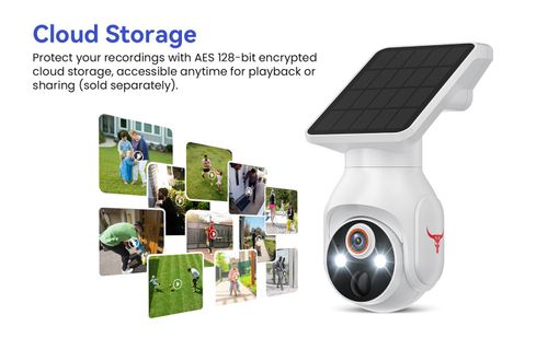 AI Smart 355° Panoramic Wireless Solar Security Camera