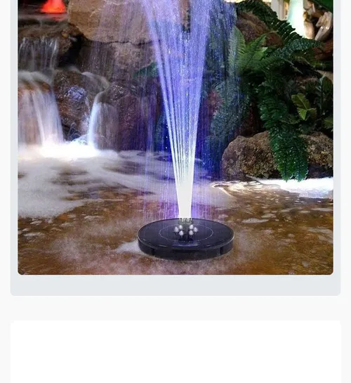 Solar fountain - Outdoor submersible water pump, suitable for ponds, pools, gardens and aquariums