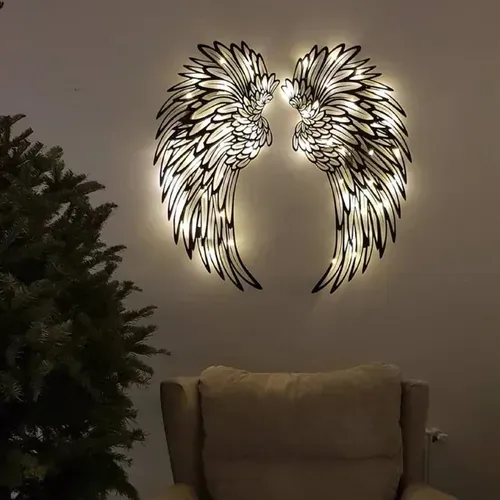 🎁💕👼 Light Up Your Space with Stunning LED Angel Wings – Ethereal Wall Art!❤️