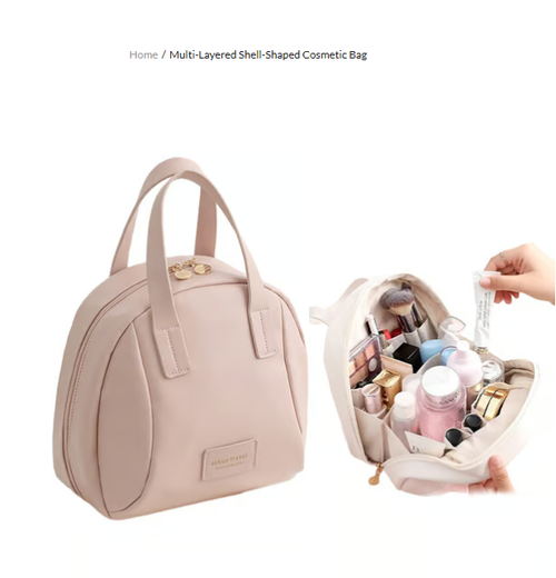 🎁2025 New Fashion PU Bag Large Capacity Portable Cosmetic Letter Travel Storage Outdoor Box Handbag Design