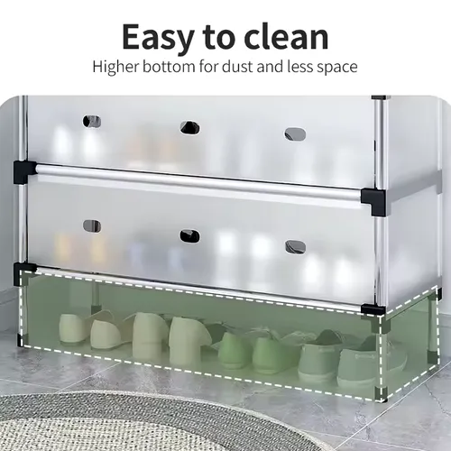 🔥 Multi-Tier Dust-Proof Shoe Rack – Keep Your Shoes Clean & Organized! 👟🏠