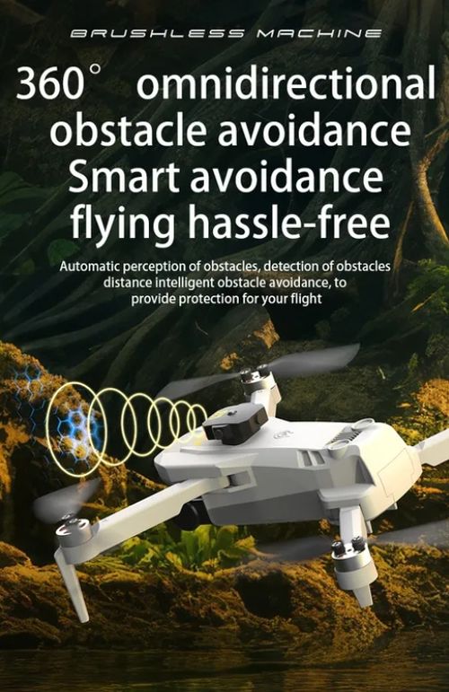 Pro Mini Drone 4K Dual Camera Drone Brushless Motor Optical Flow RC Quadcopter with 5G WIFI FPV ABS Remote Control Toys