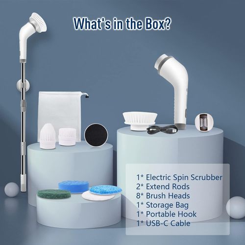 Multifunctional electric rotary cleaner (9 in 1)