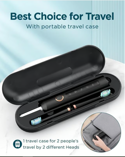 2025 Trend USB  Charging Rechargeable Whitening Smart Sonic Automatic Electric Toothbrush .Ultrasonic electric toothbrush with stand and 8 brush heads