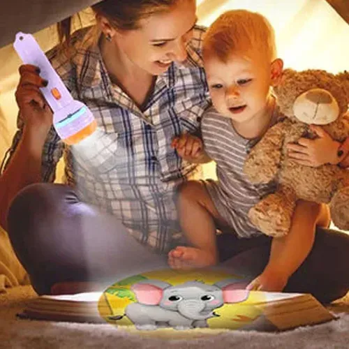 🎁✨🦄 Kids' Magic Projection Flashlight — Shine brightly with adorable cartoon stories and images! Ignite your imagination!