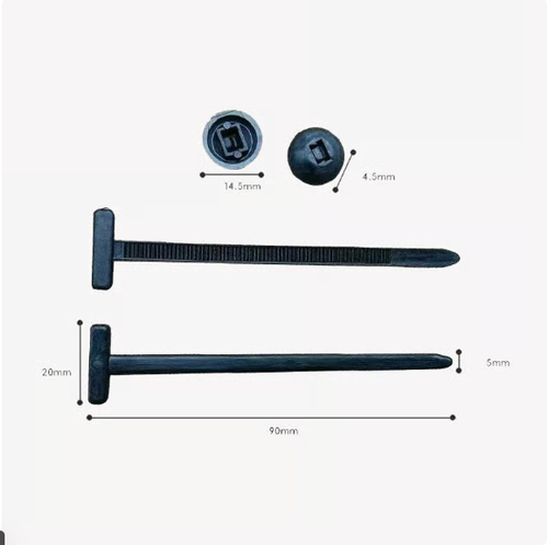 🎁 🚗Through Bolt Zip Tie Style Clips Plastic Cable Ties With Buckle for Engine Fender Liner Mudguard Trunk Interior Fixing