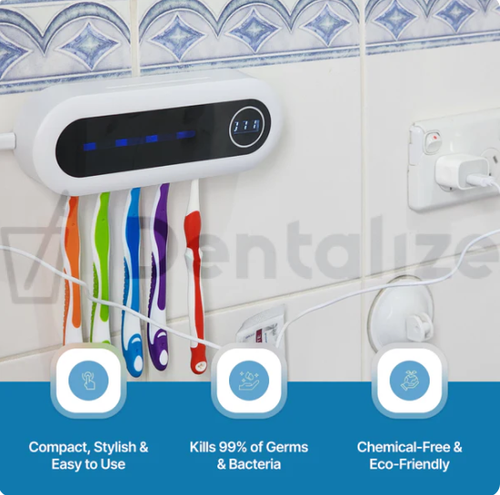 🎁Family Portable Wall Mounted Electric Sterilization Uv Light Smart Toothbrush Storage Sanitizer Sterilizer for Toothbrush