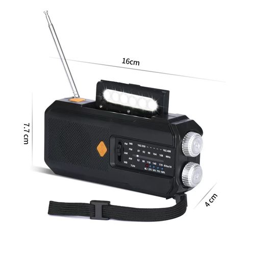 📻 Solar Hand-Crank Emergency Weather Radio