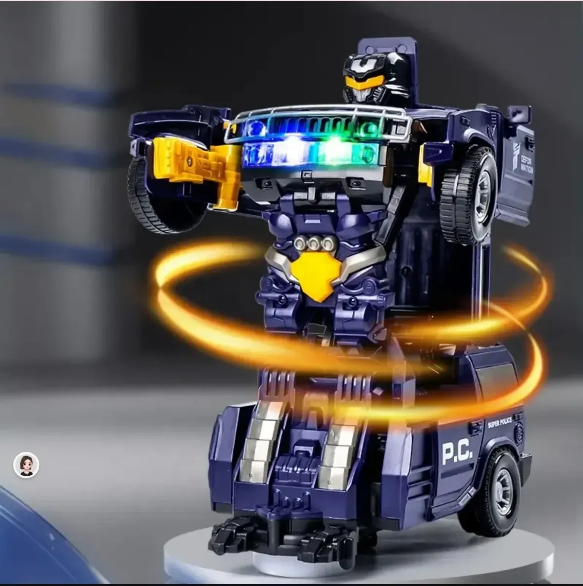 🔥Electric Transforming Police Car