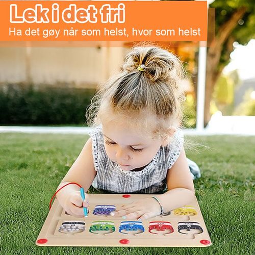 Magnetisk Farge Og Talllabyrint