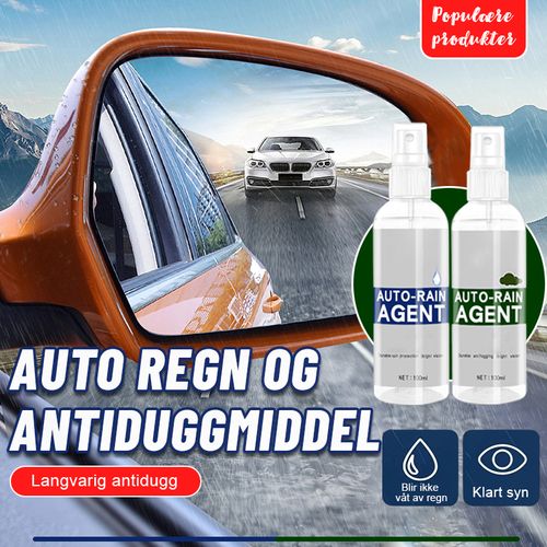 Regntett og antiduggmiddel for bil