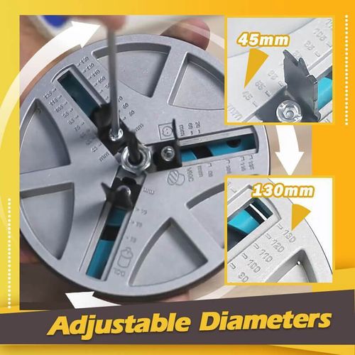 Justerbar multifunksjonell hullåpner