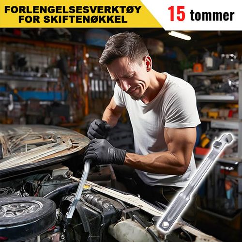 Universal skiftenøkkel forlengelsesverktøy