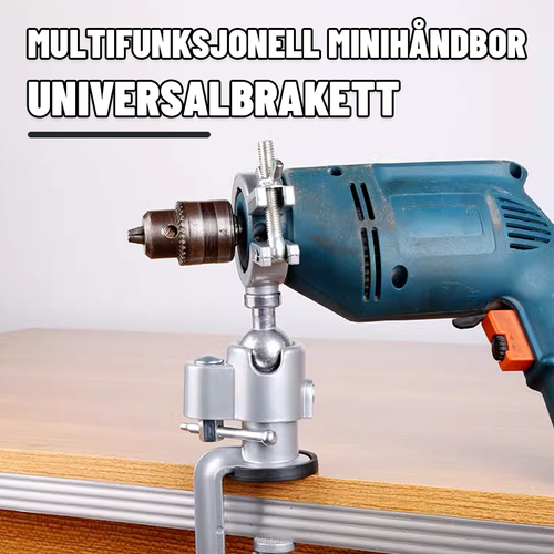 Universal roterende fast brakett for elektrisk kvern og elektrisk drill