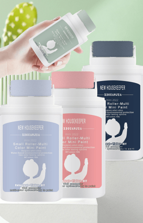 Veggreparasjonsrullebørste med veggreparasjonspasta