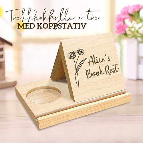 🔥Tidsbegrenset tilbud-45% rabatt🔥Personlig tilpasset bokhvile og krusstativ