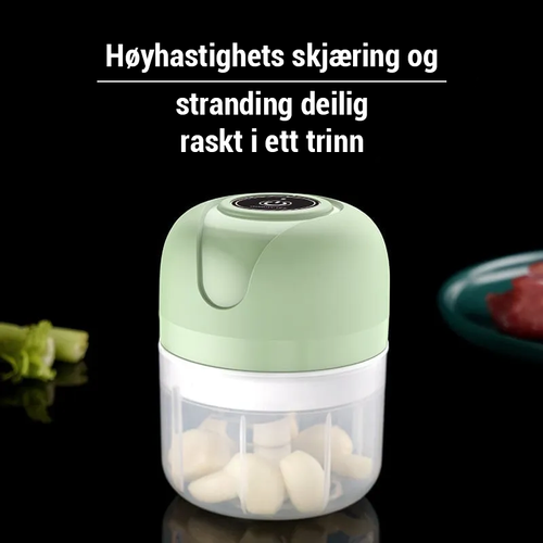 🔥Hete salg🎁USB oppladbar elektrisk hvitløkskvern