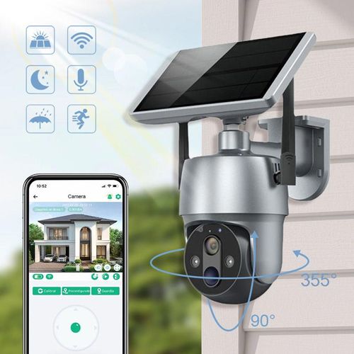 📹Solar 360° Surveillance Camera Full Color Night Vision