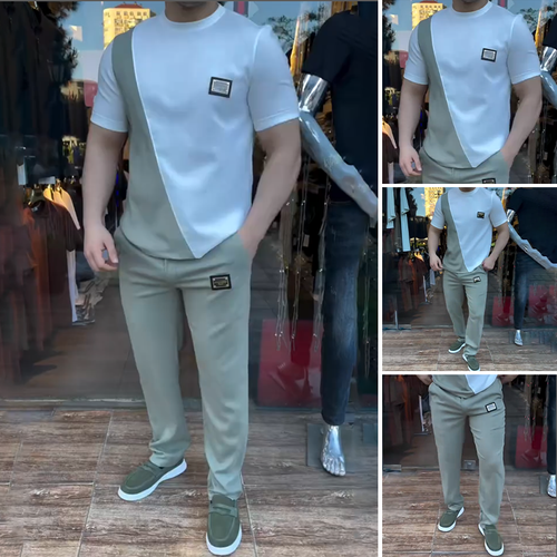 ⏳Time-limited Special⏰Men's Casual Crew Neck Top & Pants Set