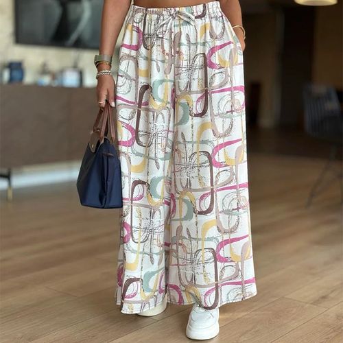 ⏳Time-limited Special⏰Women’s Casual Printed Wide-Leg Pants with Pockets👖