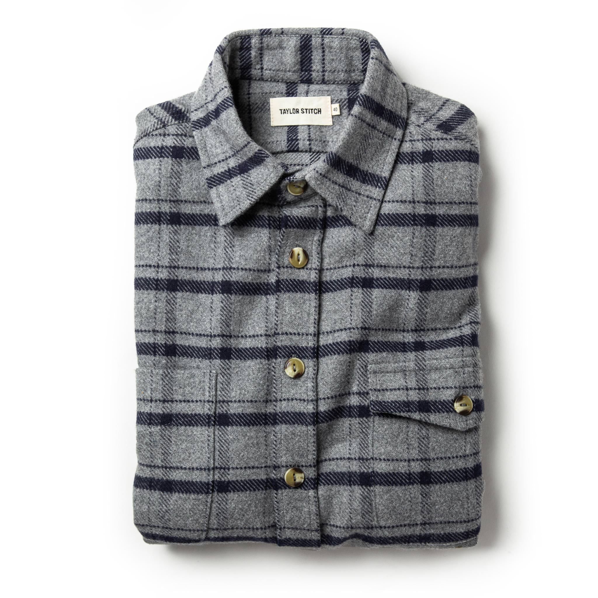 Wneoo Crater Shirt in Ash Plaid