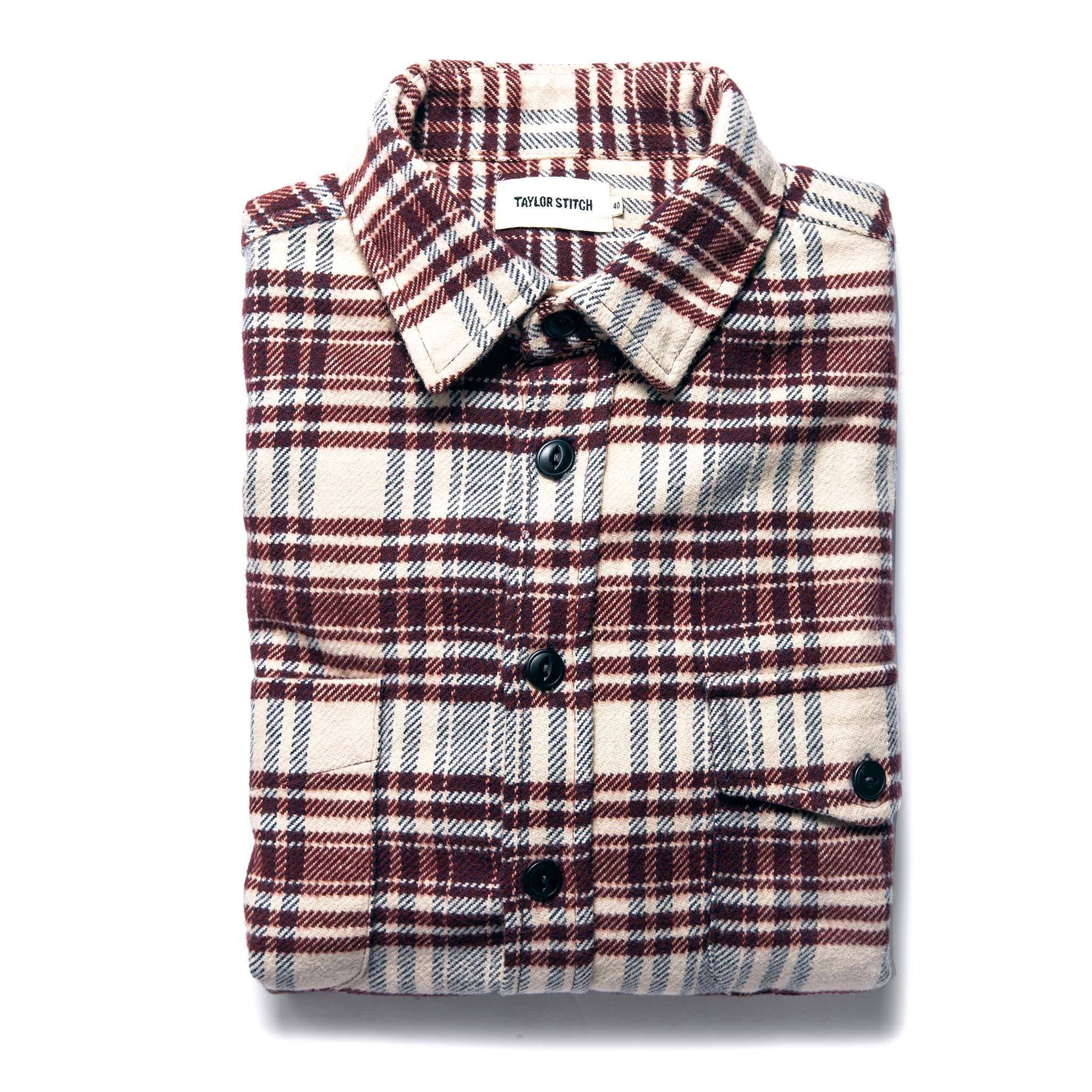 Wneoo Crater Shirt in Ivory Plaid