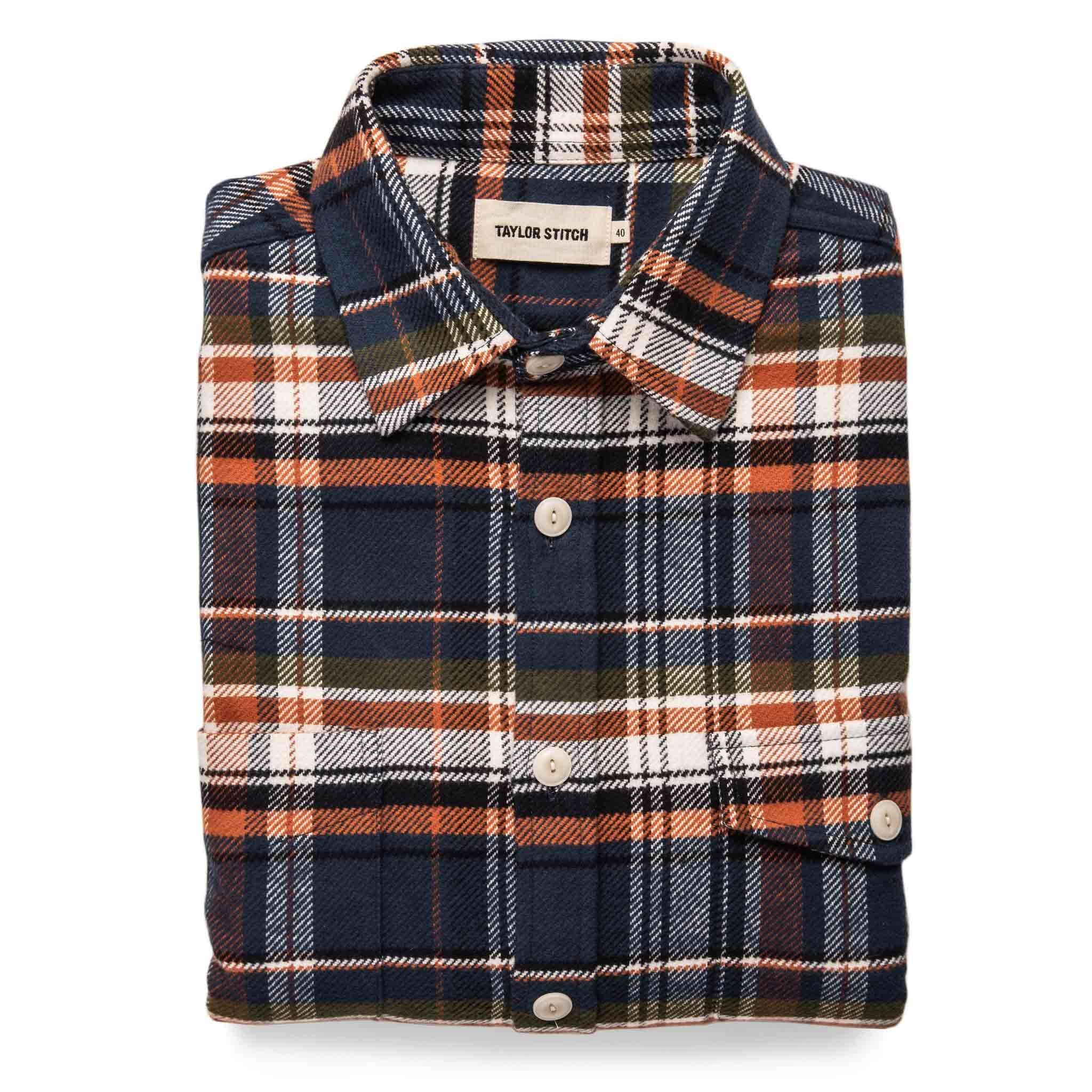 Wneoo Crater Shirt in Navy Plaid