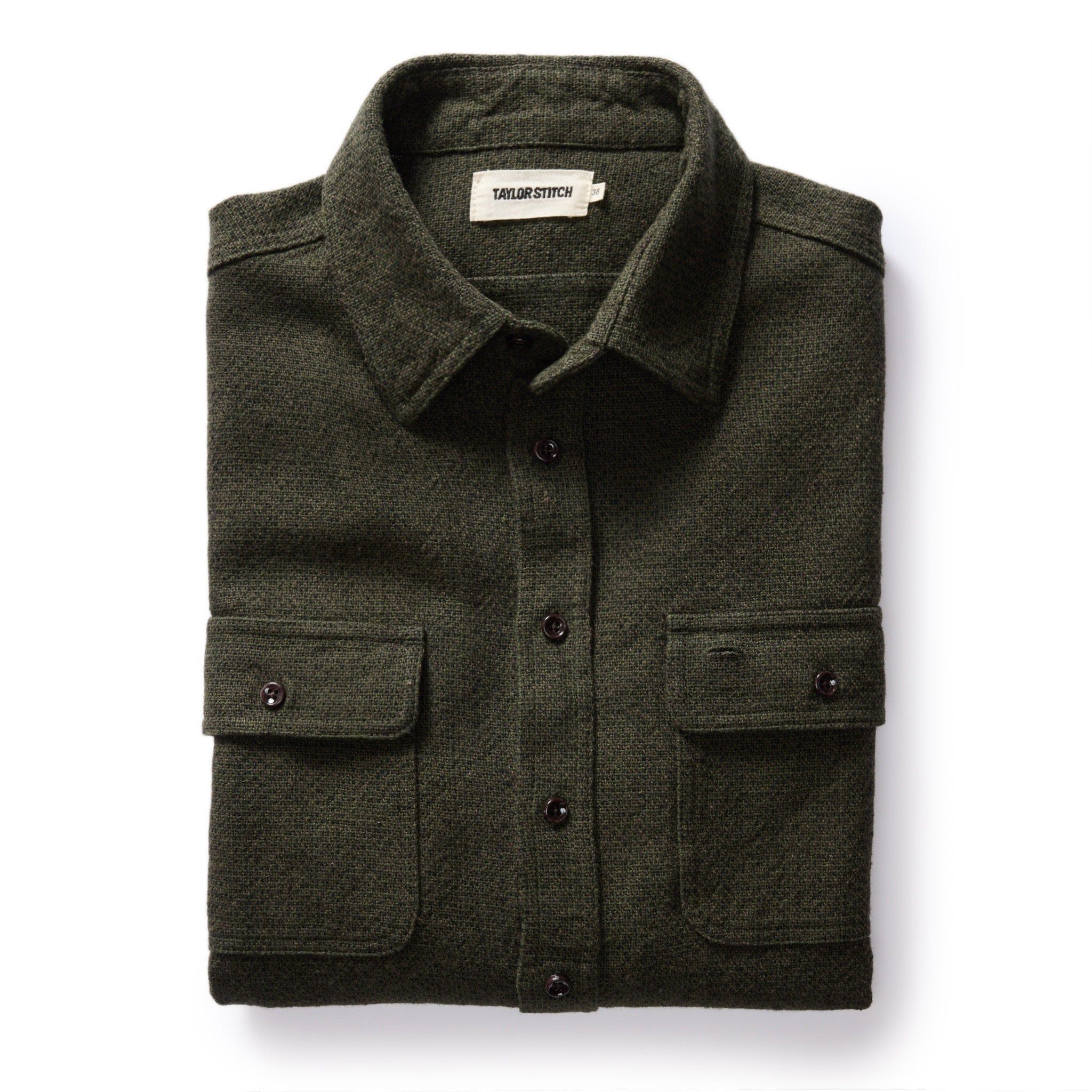 Wneoo Ledge Shirt in Dark Forest Linen Tweed