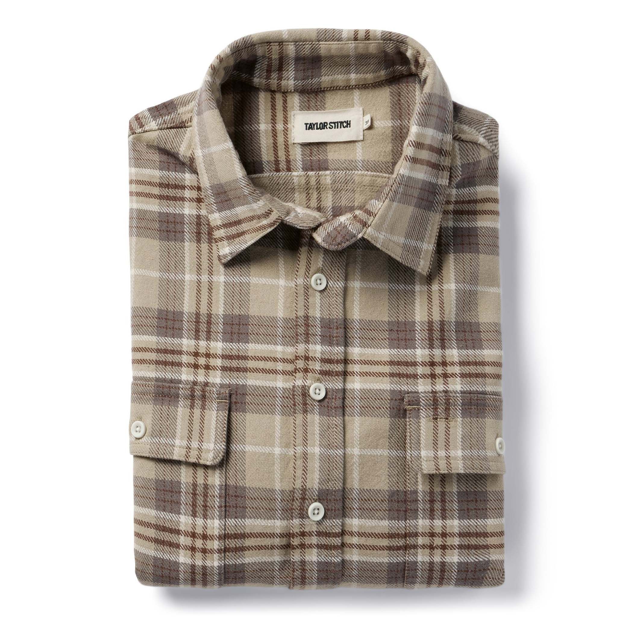 Wneoo Ledge Shirt in Fossil Plaid