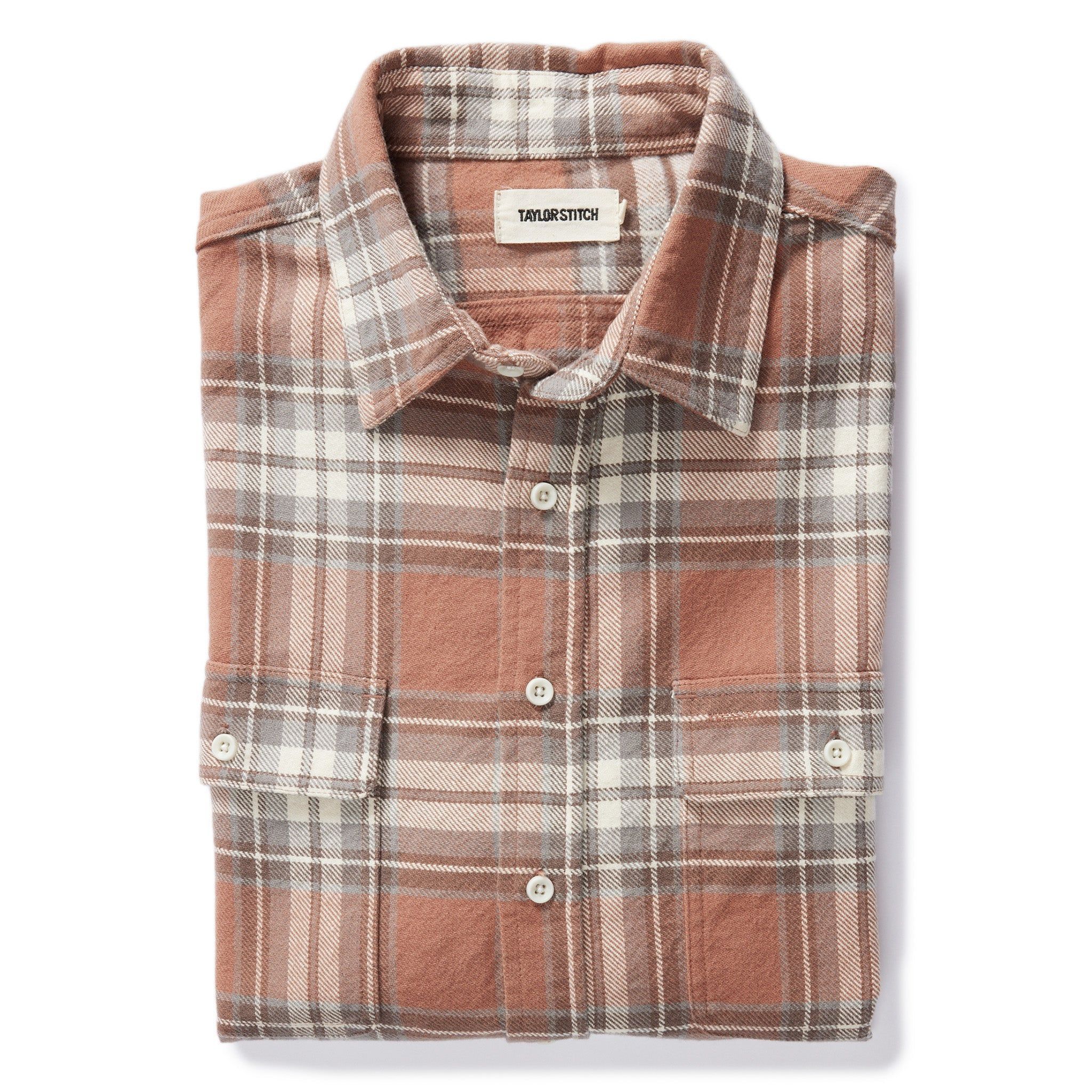 Wneoo Ledge Shirt in Sun Baked Brick Plaid