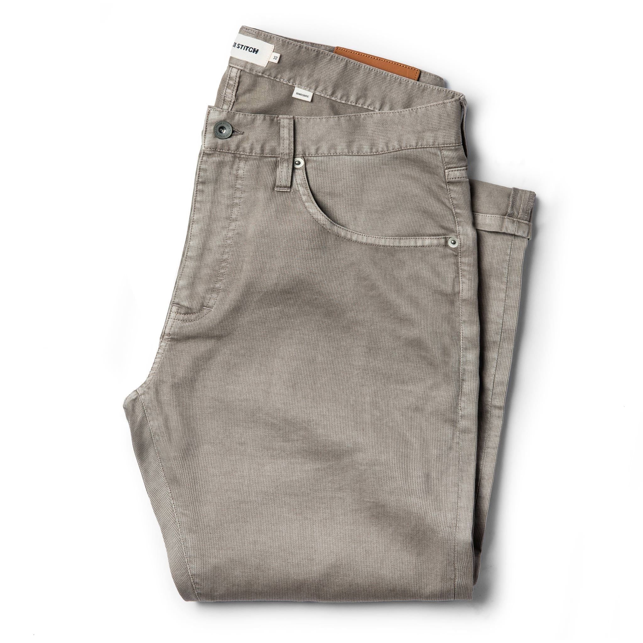 Wneoo Democratic All Day Pant in Aluminum Bedford Cord