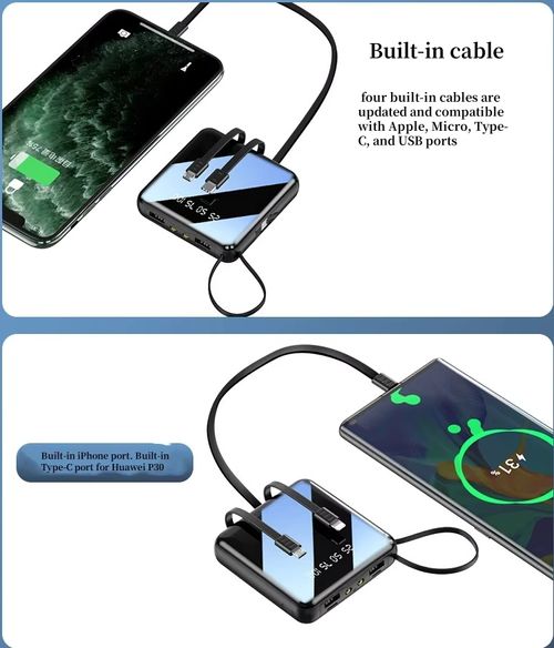 Portable smart digital display power bank 20000 mAh