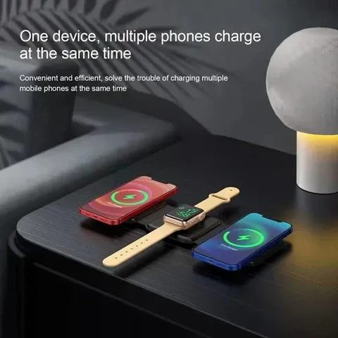 3 in 1 Magnetic Foldable Wireless Charger