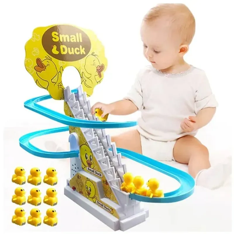 💫😍Electric Duck Slide Track With Lights And Music✨🚀
