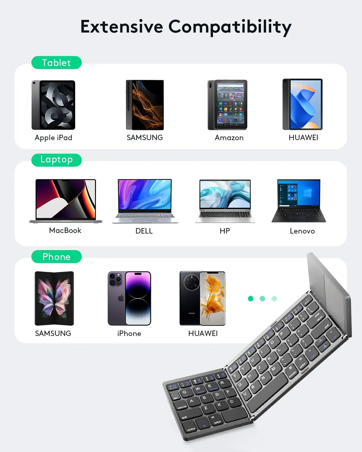 🔥Last Day Promotion 49% OFF🔥Foldable Bluetooth Keyboard with Touchpad