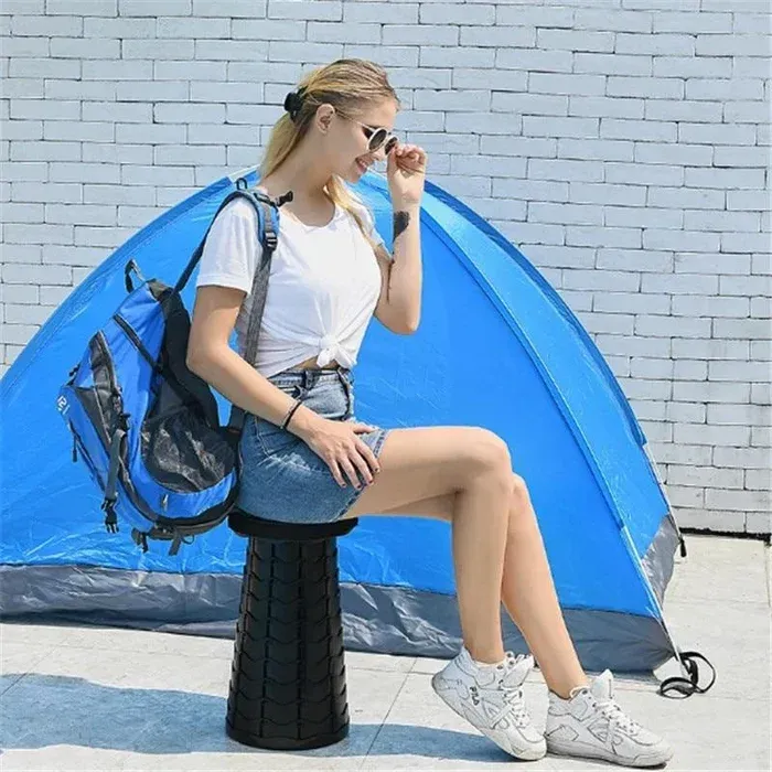 retractable folding seat