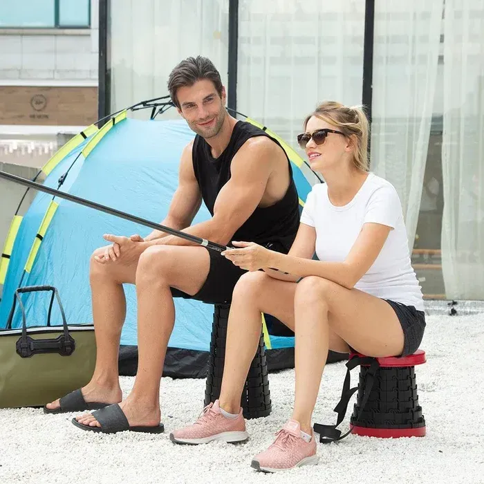 retractable folding seat