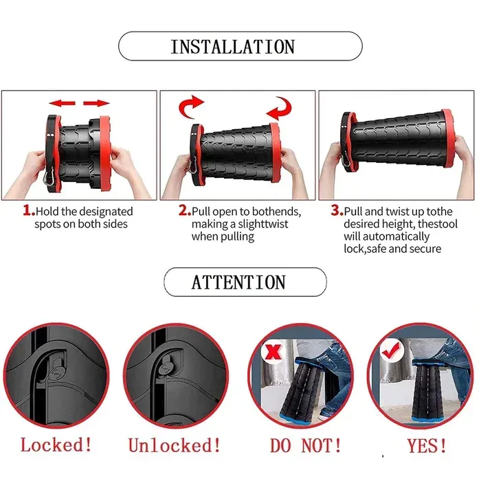 retractable folding seat