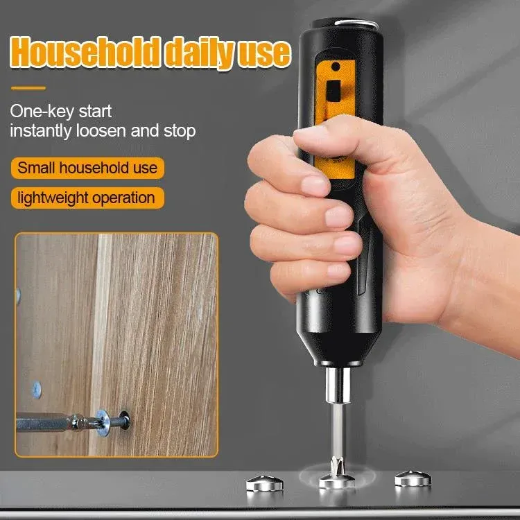 Household portable electric screwdriver set