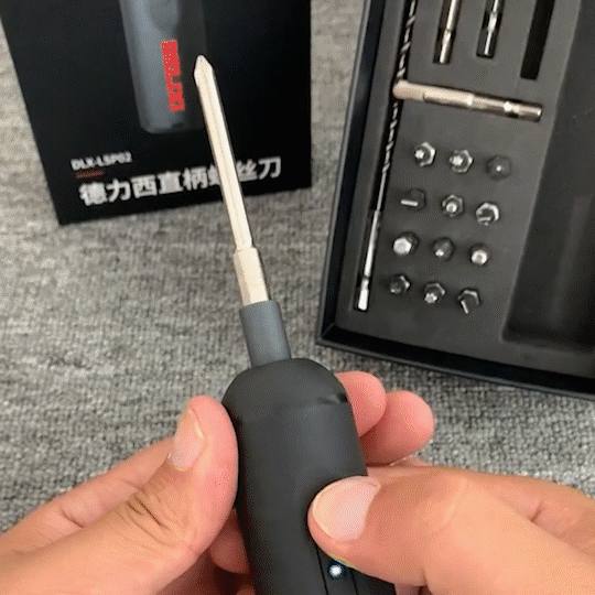 Household portable electric screwdriver set