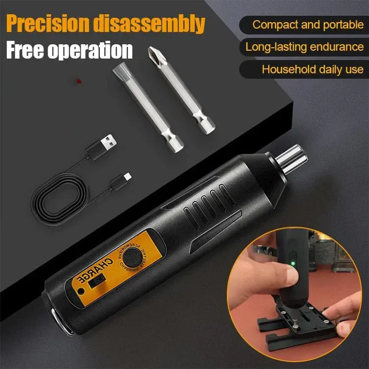Household portable electric screwdriver set