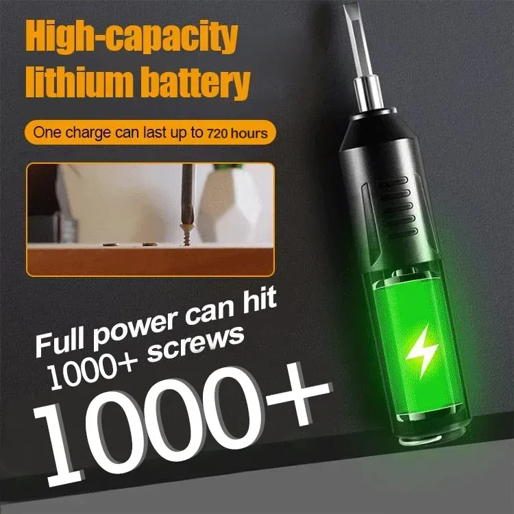 Household portable electric screwdriver set
