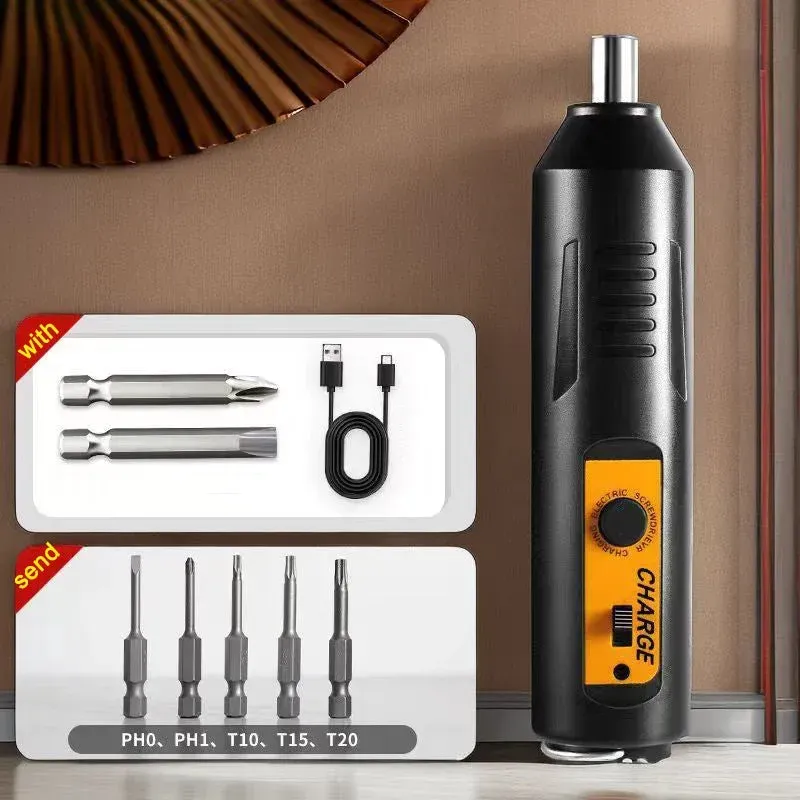 Household portable electric screwdriver set