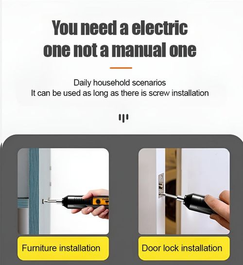 Household portable electric screwdriver set