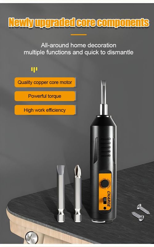 Household portable electric screwdriver set