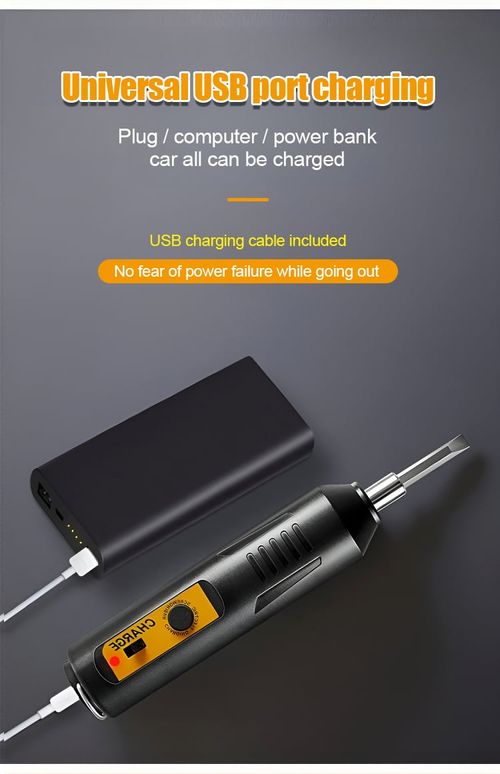 Household portable electric screwdriver set