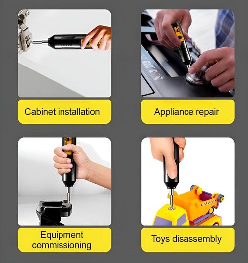 Household portable electric screwdriver set