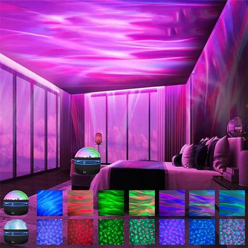 2.1 Northern Lights and Waves Projection Lamps