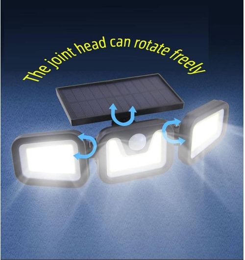 3 Head rotatable Solar Wall lamp