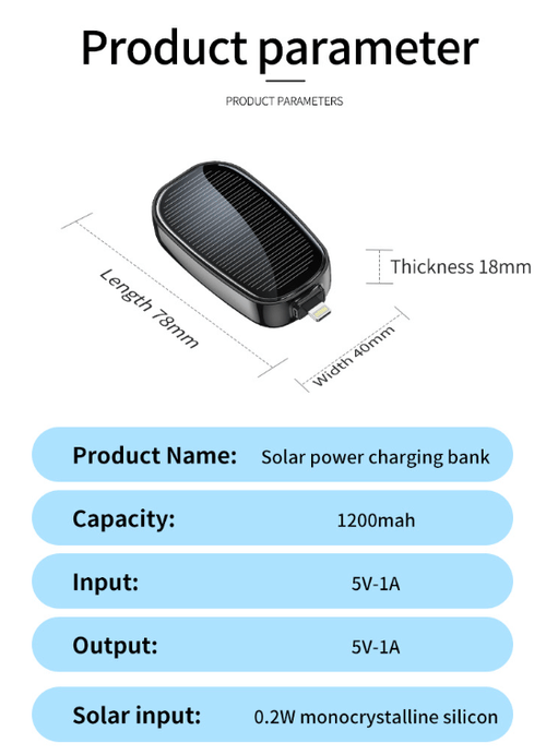 🔥HOT SALE - Mini Emergency Solar Power Bank